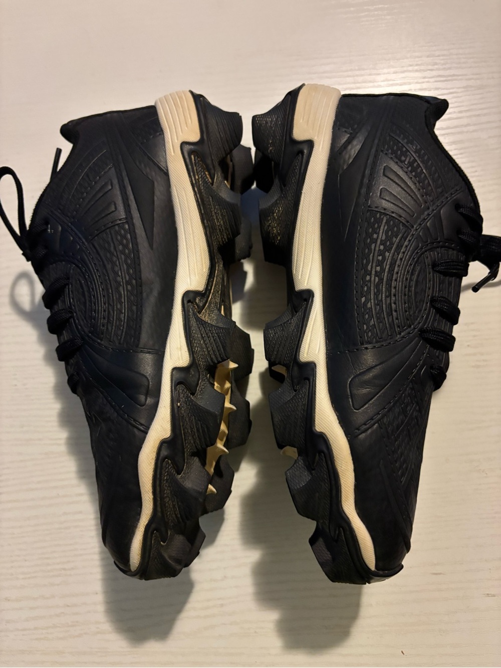 Kids Black Athletic Cleats